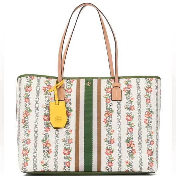 Tory Burch Floral Canvas Tote - Picture 4 of 6
